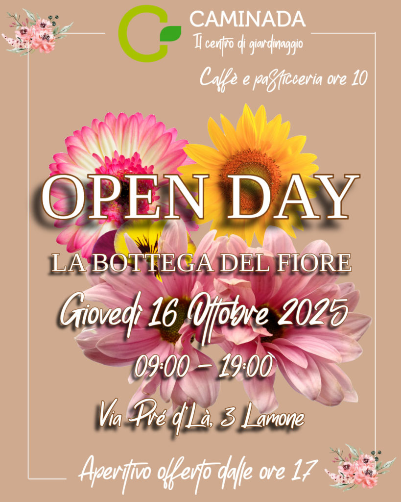 Evento - Open Day Bottega del Fiore (16-10-25)